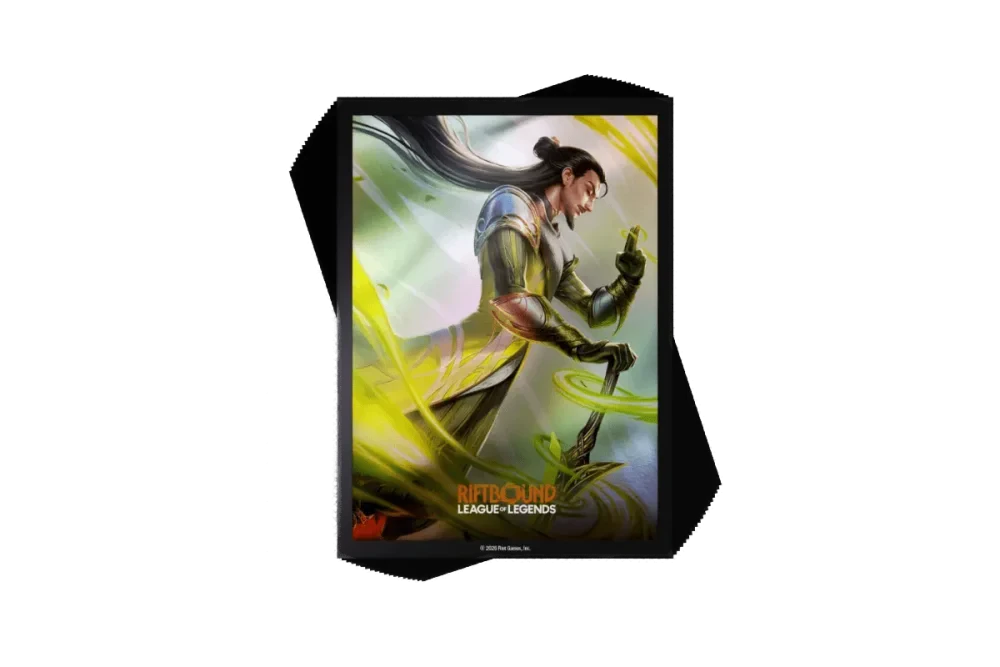 legends card sleeves Riftbound LOL TCG SpiritForged Ahri Card Sleeves Standard Size Deck Pr –  COLLECTION REALM main image 0